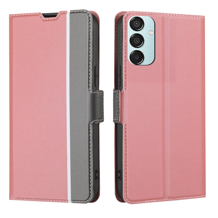 Twill Texture Side Button Leather Phone Case