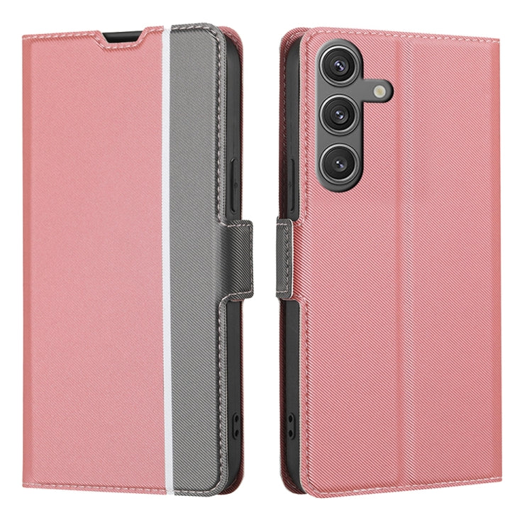 Twill Texture Side Button Leather Phone Case, For Samsung Galaxy M55 5G, For Samsung Galaxy M15 5G, For Samsung Galaxy S24+ 5G, For Samsung Galaxy S24 5G, For Samsung Galaxy M34 5G / F34 5G, For Samsung Galaxy M54 5G, For Samsung Galaxy F14 5G���������...