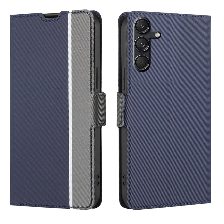 Twill Texture Side Button Leather Phone Case