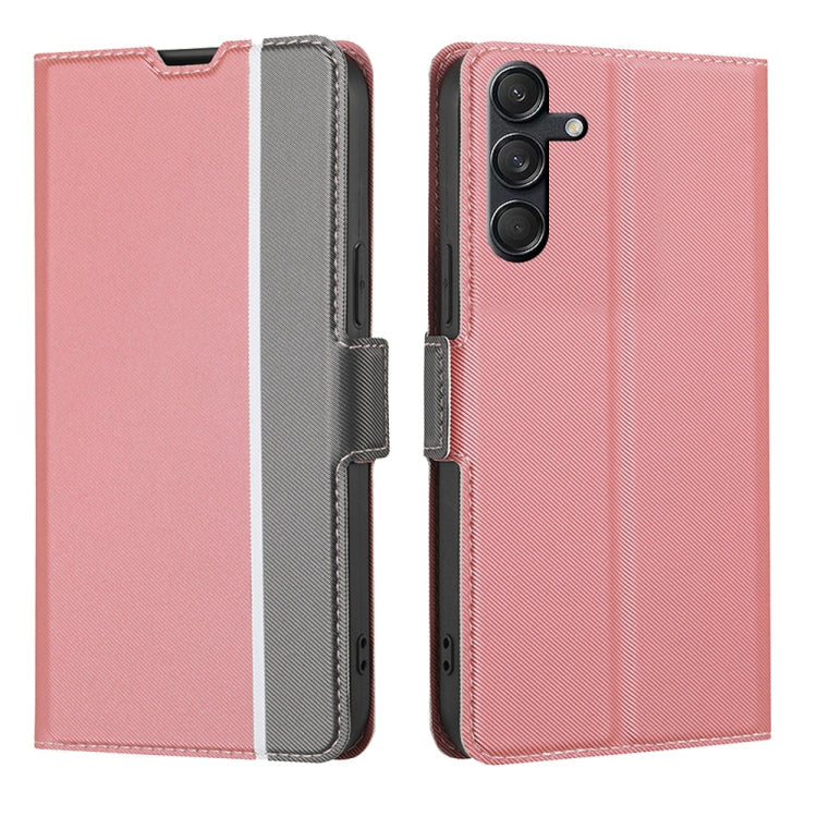 Twill Texture Side Button Leather Phone Case