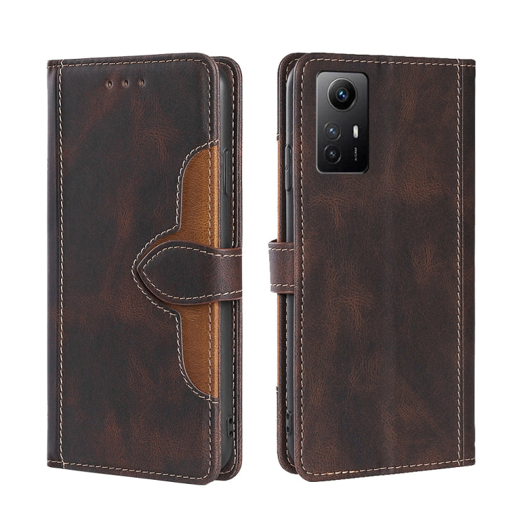 Skin Feel Magnetic Buckle Leather Phone Case