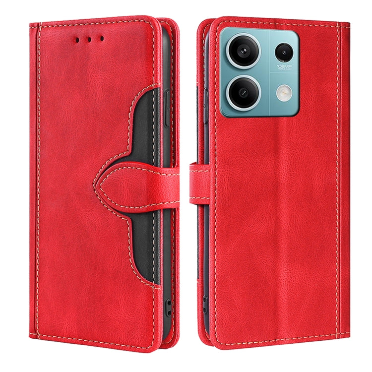 Skin Feel Magnetic Buckle Leather Phone Case