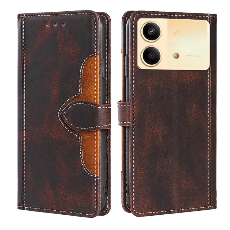 Skin Feel Magnetic Buckle Leather Phone Case