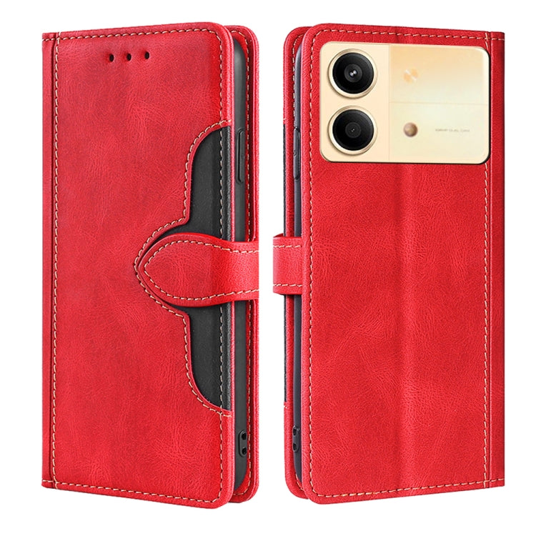 Skin Feel Magnetic Buckle Leather Phone Case