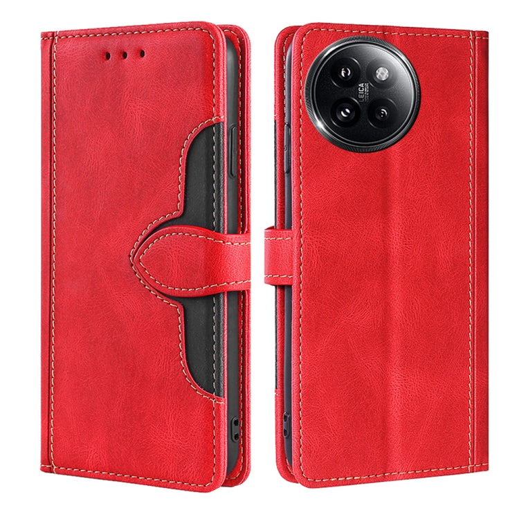 Skin Feel Magnetic Buckle Leather Phone Case