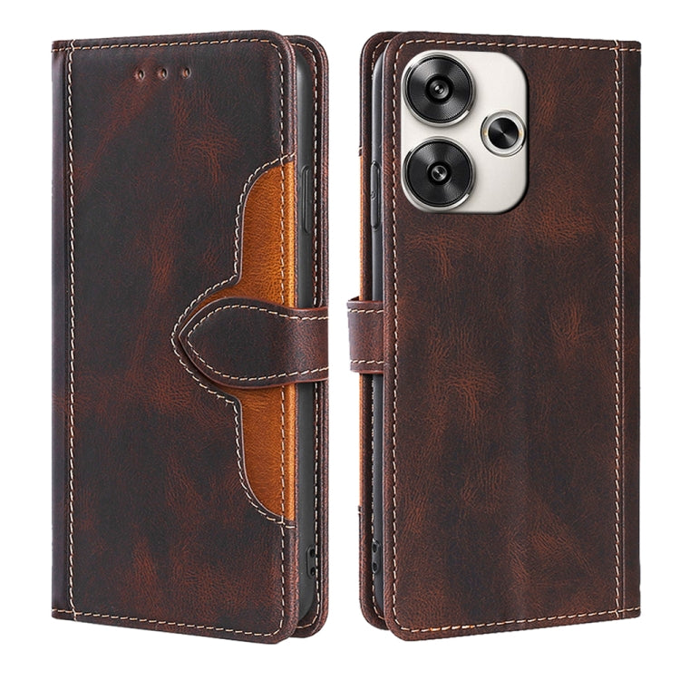 Skin Feel Magnetic Buckle Leather Phone Case