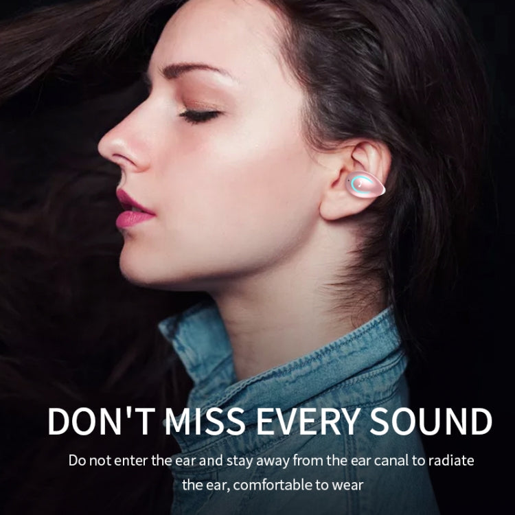 Écouteurs stéréo sans fil Bluetooth V5.0 ultra-légers YX08, binauraux, doubles