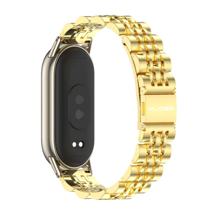 Bracelet de montre Mijobs Seven Bead en acier inoxydable, pour Xiaomi Mi Band 8/9/9 NFC