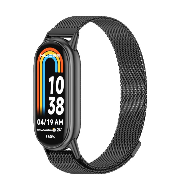 Mijobs Milan Magnetic Metal Stainless Steel Watch Band, For Xiaomi Smart Band 10 / 9 / 8