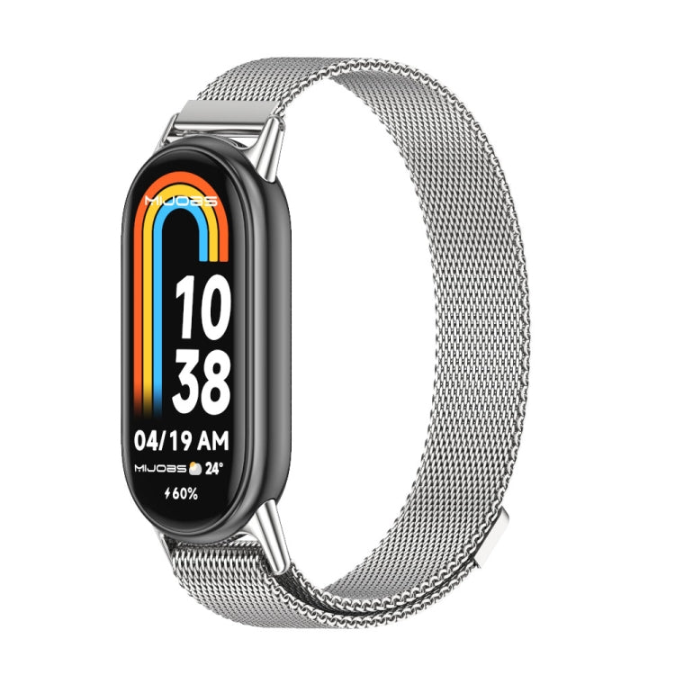 Mijobs Milan Magnetic Metal Stainless Steel Watch Band, For Xiaomi Smart Band 10 / 9 / 8