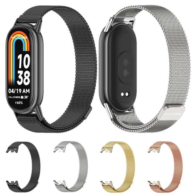 Mijobs Milan Magnetic Metal Stainless Steel Watch Band, For Xiaomi Smart Band 10 / 9 / 8