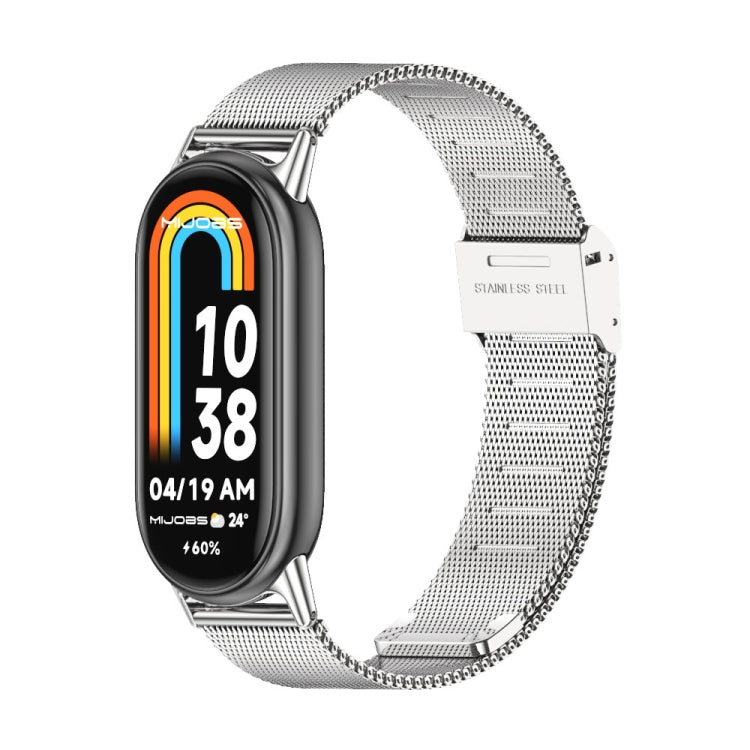 Mijobs Milan Buckle Metal Stainless Steel Watch Band, For Xiaomi Smart Band 10 / 9 / 8