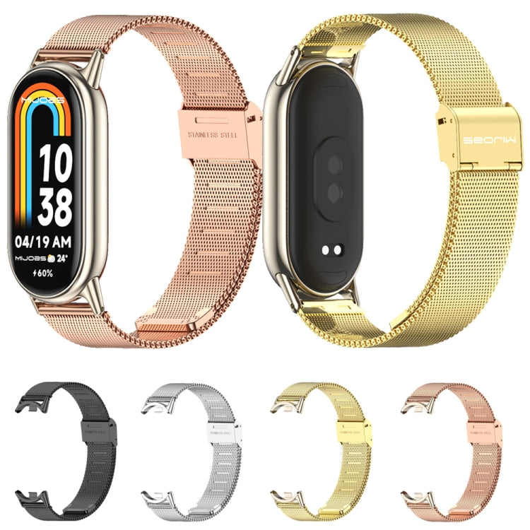 Mijobs Milan Buckle Metal Stainless Steel Watch Band, For Xiaomi Smart Band 10 / 9 / 8
