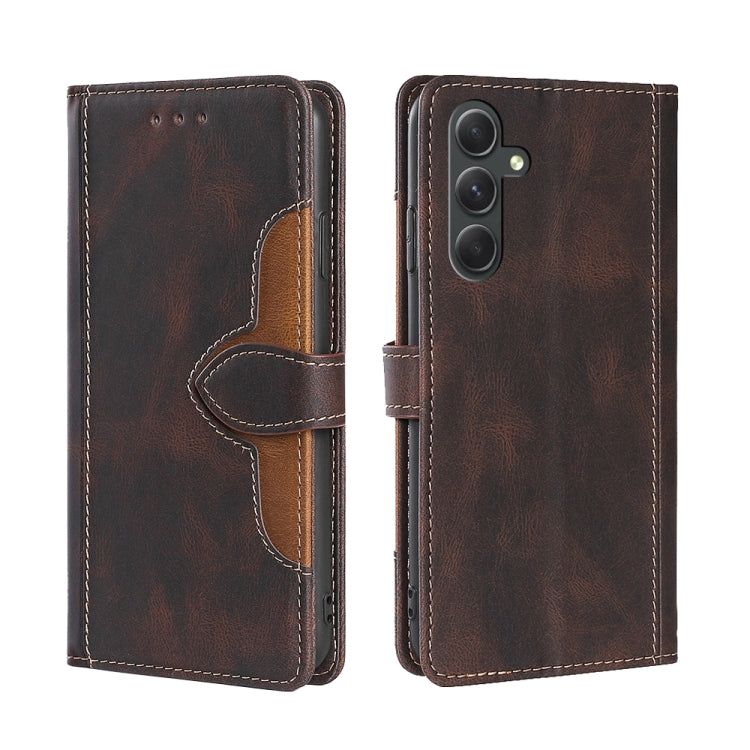 Skin Feel Magnetic Buckle Leather Phone Case, For Samsung Galaxy S23 FE 5G, For Samsung Galaxy M54 5G, For Samsung Galaxy F14 5G, For Samsung Galaxy M14 5G, For Samsung Galaxy A54 5G