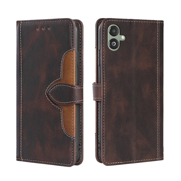 Skin Feel Magnetic Buckle Leather Phone Case