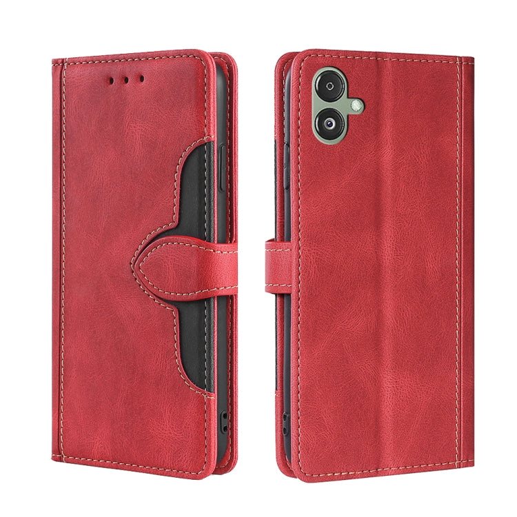 Skin Feel Magnetic Buckle Leather Phone Case