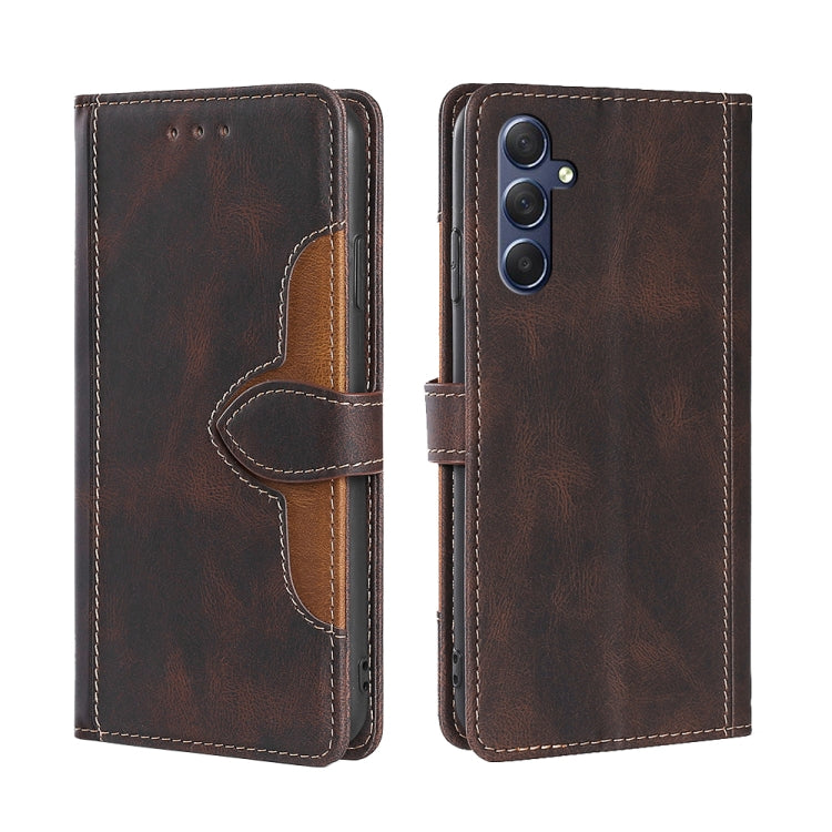 Skin Feel Magnetic Buckle Leather Phone Case, For Samsung Galaxy S23 FE 5G, For Samsung Galaxy M54 5G, For Samsung Galaxy F14 5G, For Samsung Galaxy M14 5G, For Samsung Galaxy A54 5G