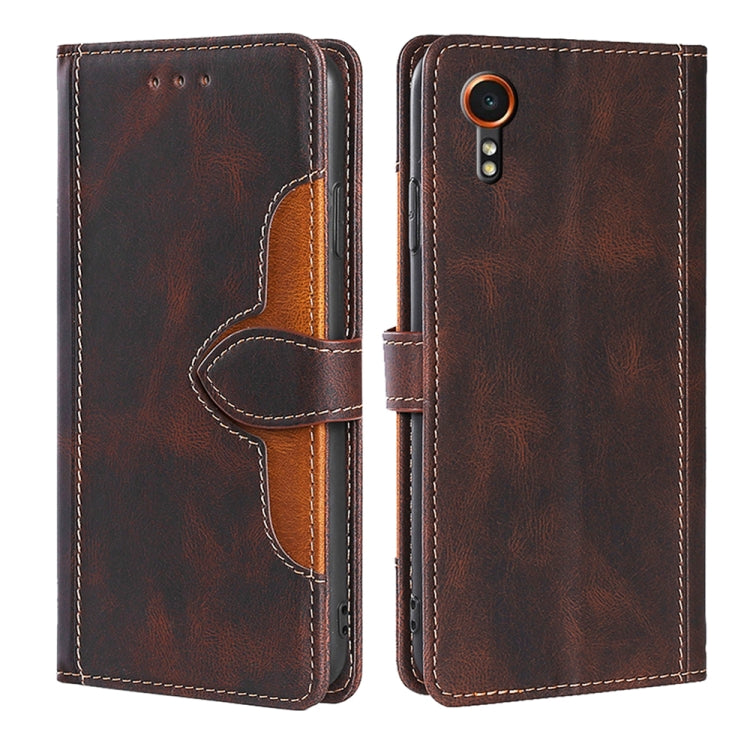 Skin Feel Magnetic Buckle Leather Phone Case