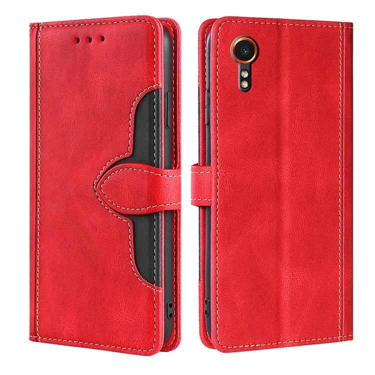 Skin Feel Magnetic Buckle Leather Phone Case