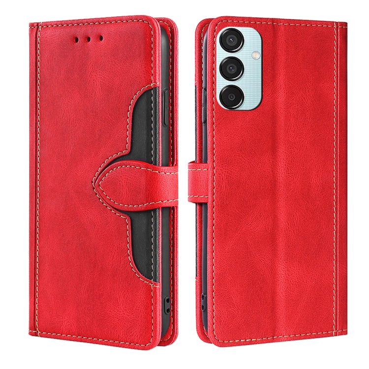 Skin Feel Magnetic Buckle Leather Phone Case