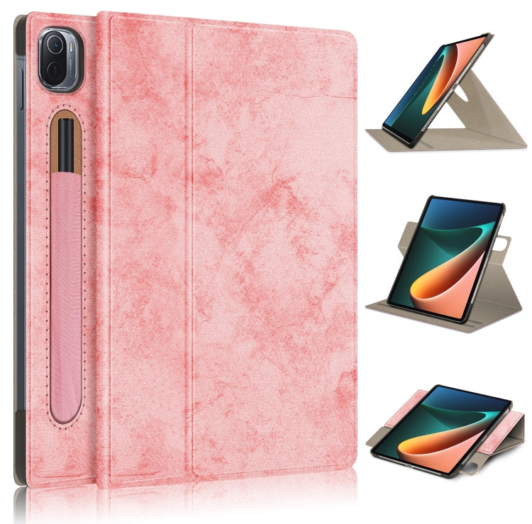 Solid Color 360 Degrees Rotation Tablet Leather Case with Holder, For Xiaomi Mi Pad 5