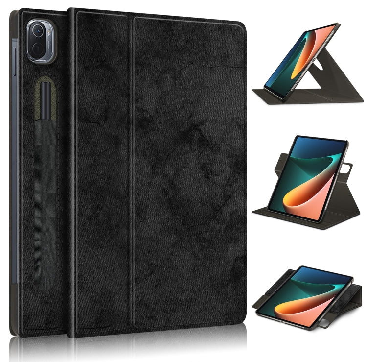 Solid Color 360 Degrees Rotation Tablet Leather Case with Holder, For Xiaomi Mi Pad 5