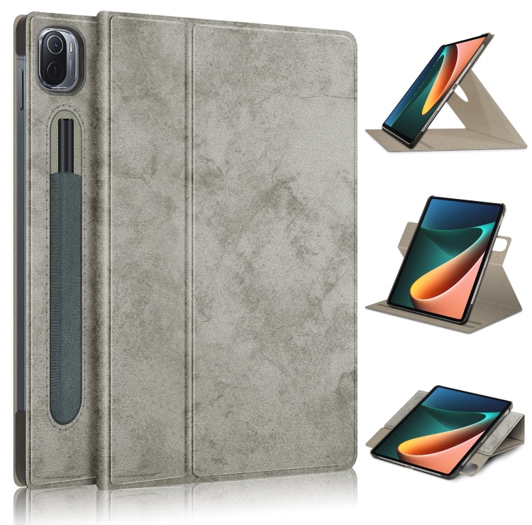 Solid Color 360 Degrees Rotation Tablet Leather Case with Holder, For Xiaomi Mi Pad 5