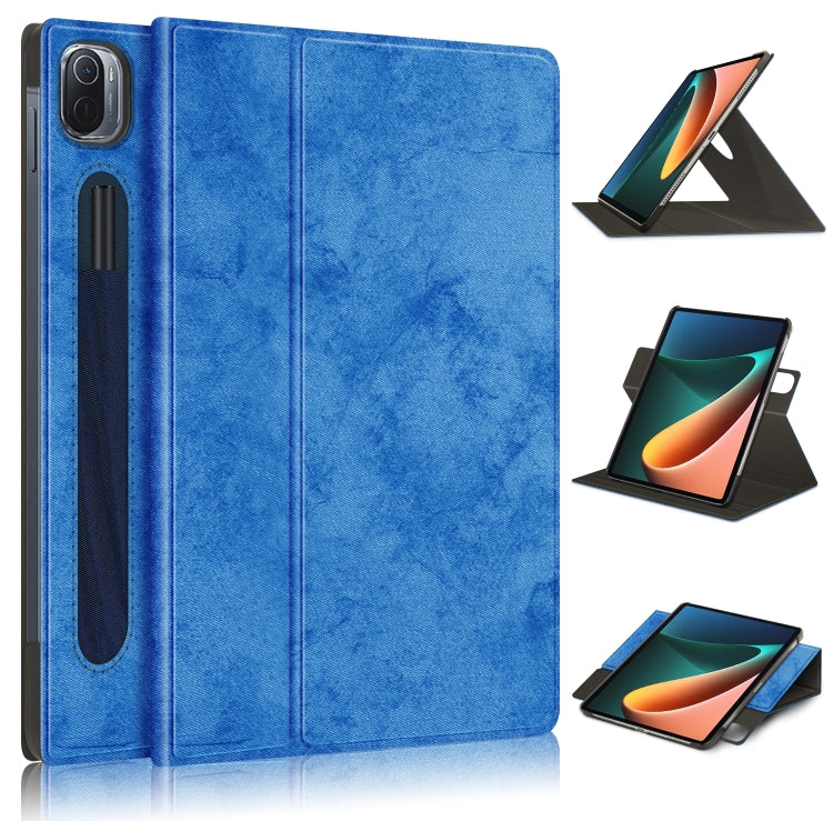 Solid Color 360 Degrees Rotation Tablet Leather Case with Holder, For Xiaomi Mi Pad 5