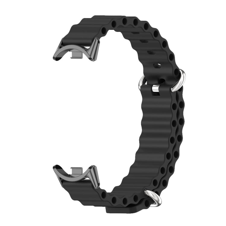 Mijobs Marine Silicone Breathable Watch Band, For Xiaomi Smart Band 10 / 9 / 8