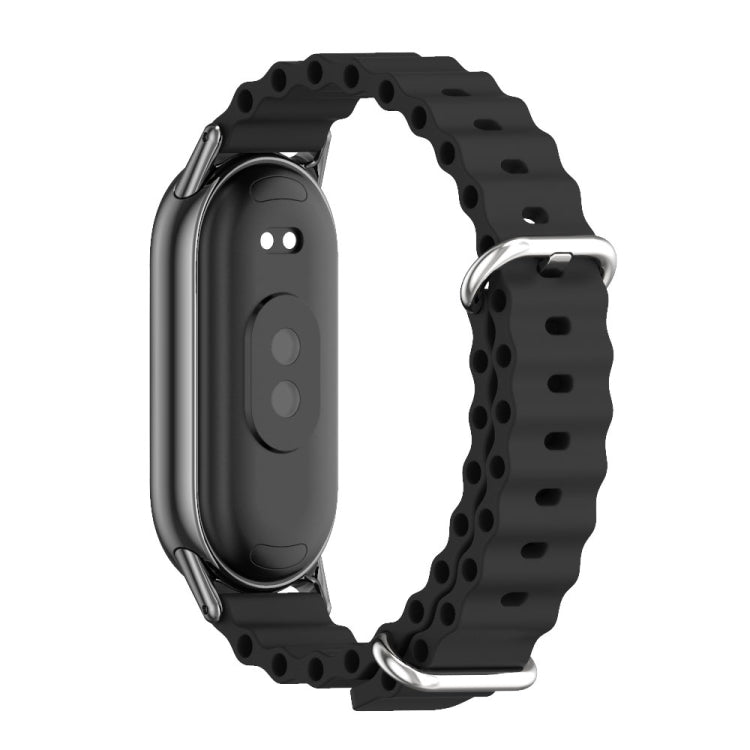 Mijobs Marine Silicone Breathable Watch Band, For Xiaomi Smart Band 10 / 9 / 8