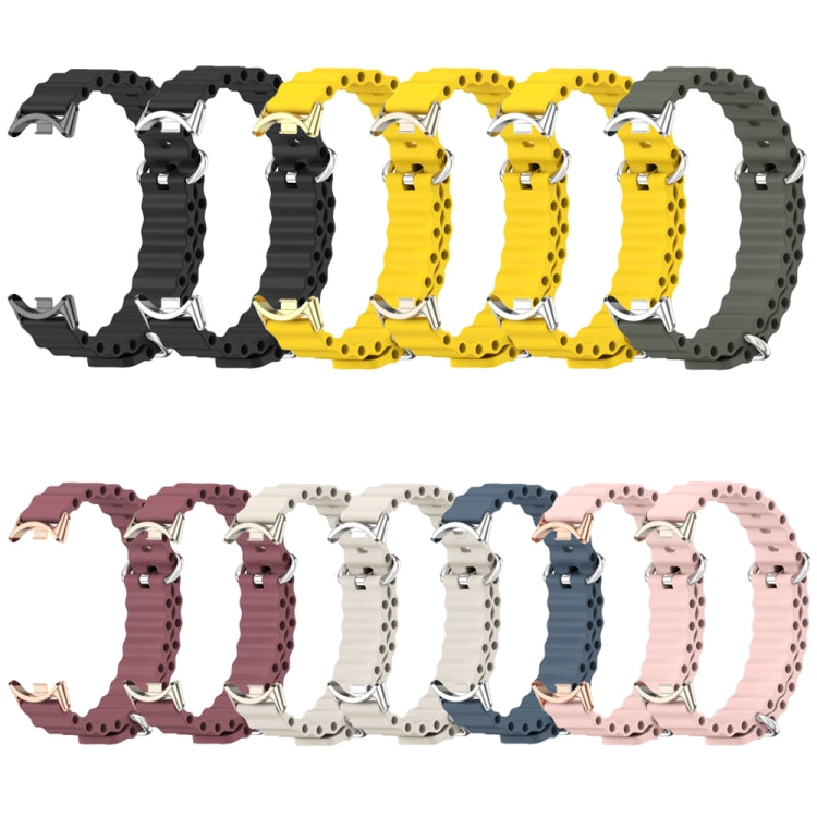 Mijobs Marine Silicone Breathable Watch Band, For Xiaomi Smart Band 10 / 9 / 8
