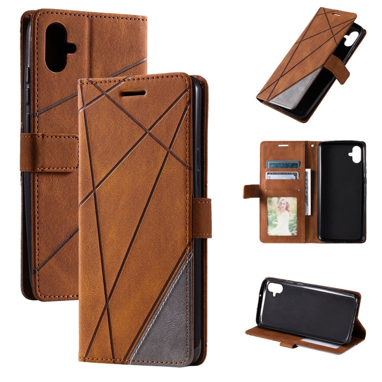 Skin Feel Splicing Leather Phone Case, For Samsung Galaxy A04e /F04, For Samsung Galaxy A34 5G, For Samsung Galaxy A54 5G