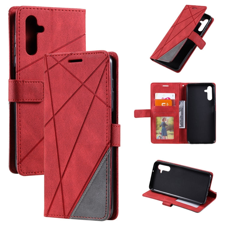 Skin Feel Splicing Leather Phone Case, For Samsung Galaxy A05s, For Samsung Galaxy A25 5G, For Samsung Galaxy S23 FE 5G, For Samsung Galaxy A24