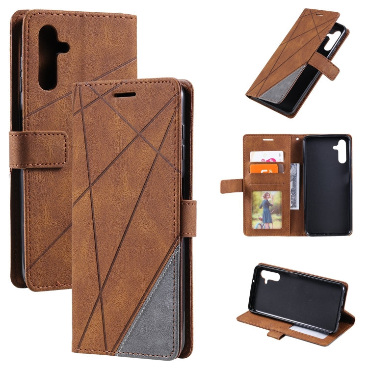 Skin Feel Splicing Leather Phone Case, For Samsung Galaxy A05s, For Samsung Galaxy A25 5G, For Samsung Galaxy S23 FE 5G, For Samsung Galaxy A24