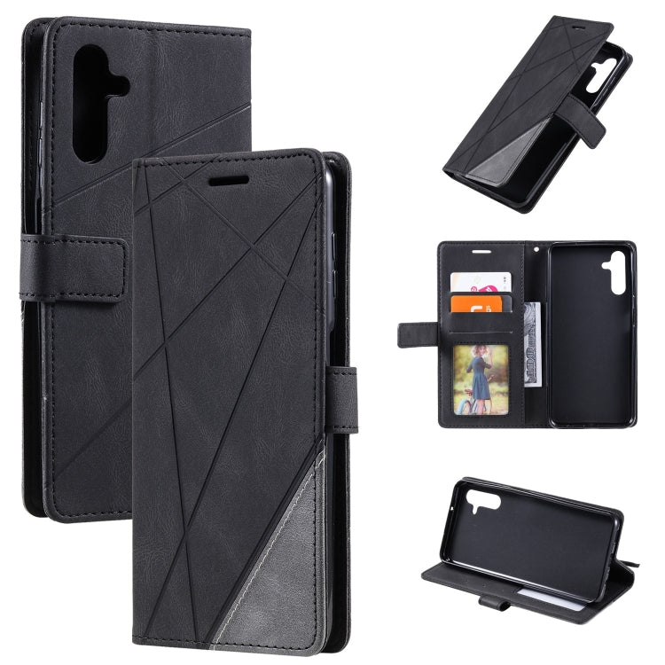 Skin Feel Splicing Leather Phone Case, For Samsung Galaxy A04e /F04, For Samsung Galaxy A34 5G, For Samsung Galaxy A54 5G