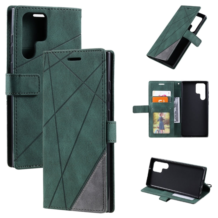 Skin Feel Splicing Leather Phone Case, For Samsung Galaxy Xcover 7, For Samsung Galaxy A55 5G, For Samsung Galaxy A35 5G, For Samsung Galaxy S24 Ultra 5G