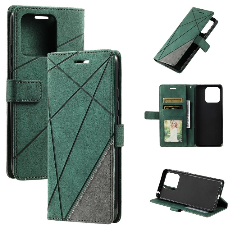 Skin Feel Splicing Leather Phone Case