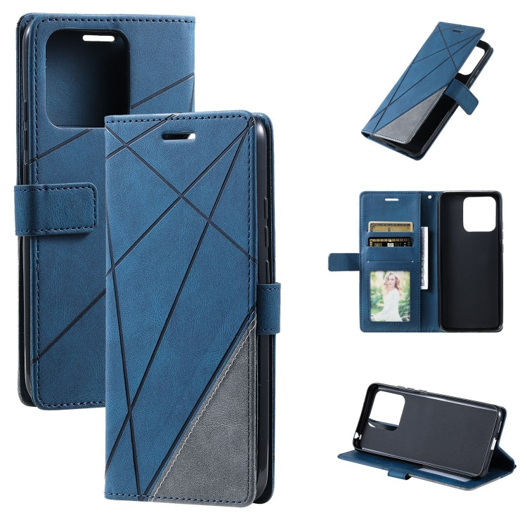 Skin Feel Splicing Leather Phone Case