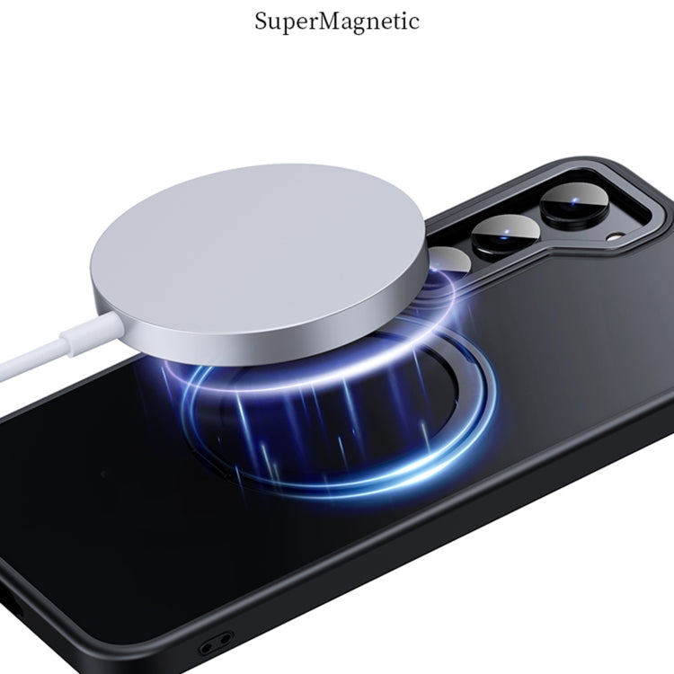 Coque magnétique MagSafe rotative à 360°, effet peau, pour Samsung Galaxy S23 5G et Samsung Galaxy S23 Ultra 5G