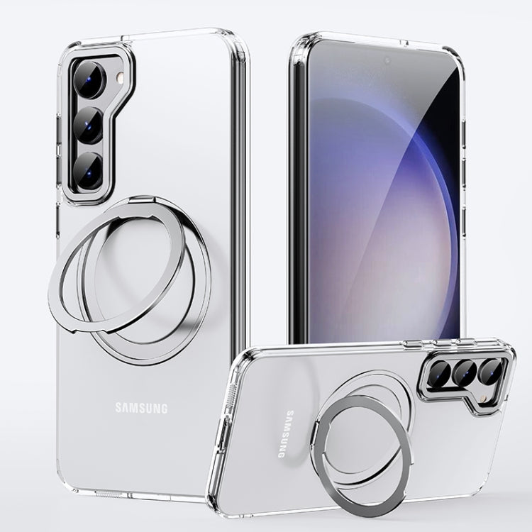 Coque magnétique MagSafe rotative à 360°, effet peau, pour Samsung Galaxy S23 5G et Samsung Galaxy S23 Ultra 5G