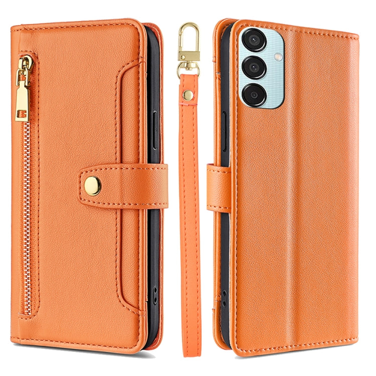 Étui portefeuille en cuir à fermeture éclair et motif mouton pour Samsung Galaxy M55 5G, Samsung Galaxy M15, Samsung Galaxy Xcover 7 5G, Samsung Galaxy S24 Ultra 5G et Samsung Galaxy S24+ 5G