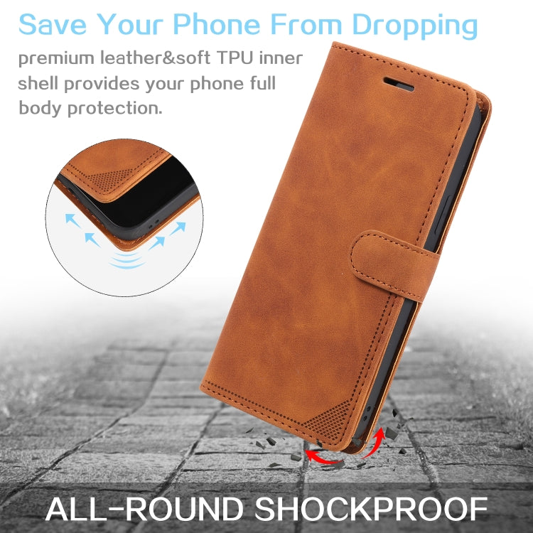 Skin Feel RFID Blocking Leather Phone Case, For Samsung Galaxy S23 5G, For Samsung Galaxy S23 Ultra 5G