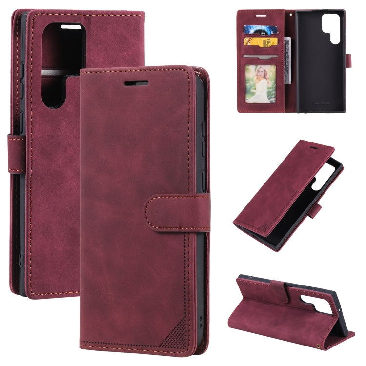 Skin Feel RFID Blocking Leather Phone Case, For Samsung Galaxy S23 5G, For Samsung Galaxy S23 Ultra 5G