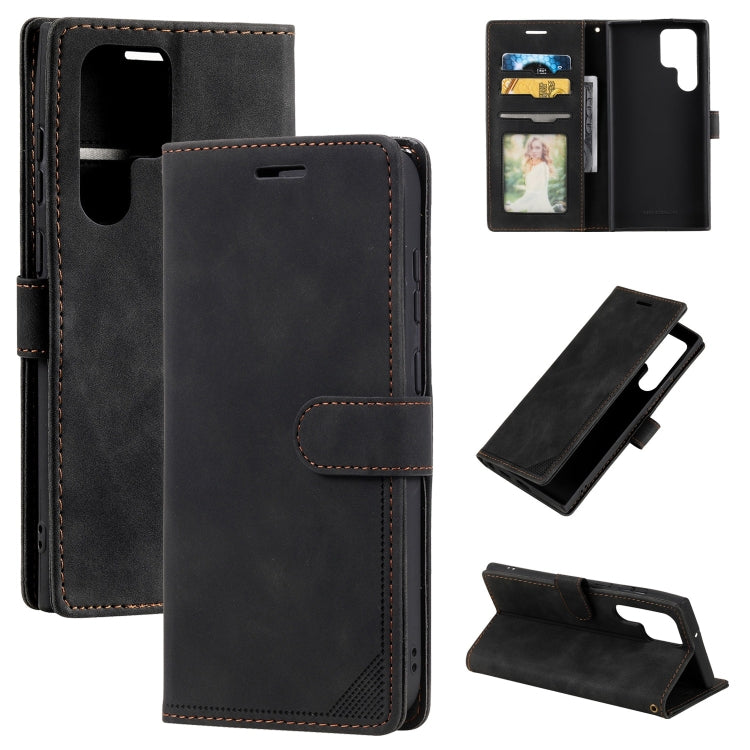 Skin Feel RFID Blocking Leather Phone Case, For Samsung Galaxy S23 5G, For Samsung Galaxy S23 Ultra 5G