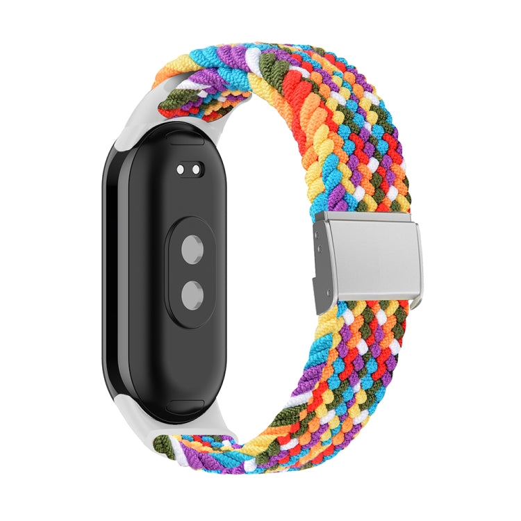 Bracelet de montre réglable en nylon tressé avec boucle en acier, pour Xiaomi Mi Band 8