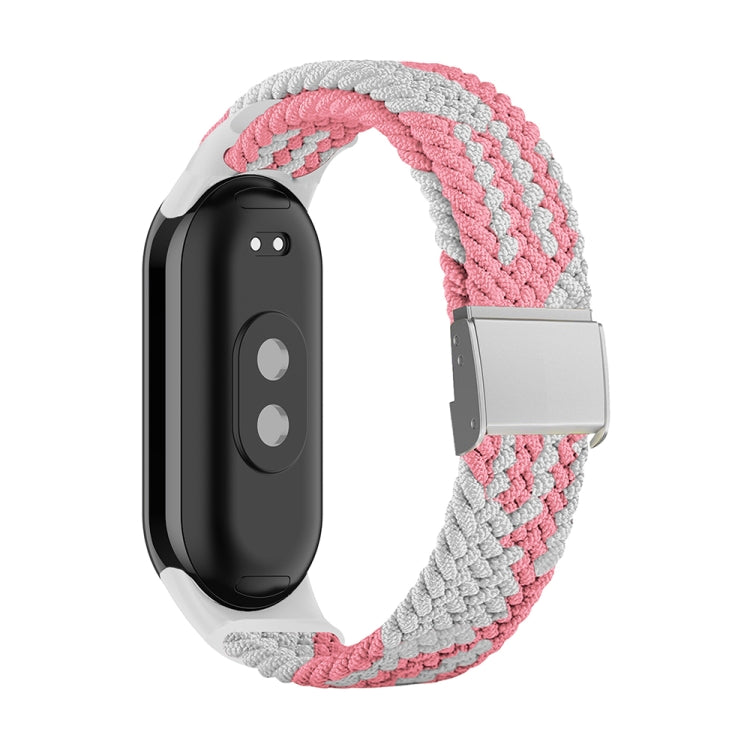 Bracelet de montre réglable en nylon tressé avec boucle en acier, pour Xiaomi Mi Band 8