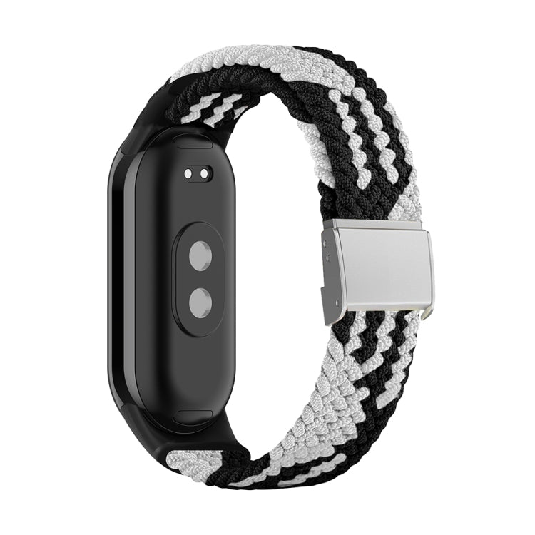 Bracelet de montre réglable en nylon tressé avec boucle en acier, pour Xiaomi Mi Band 8