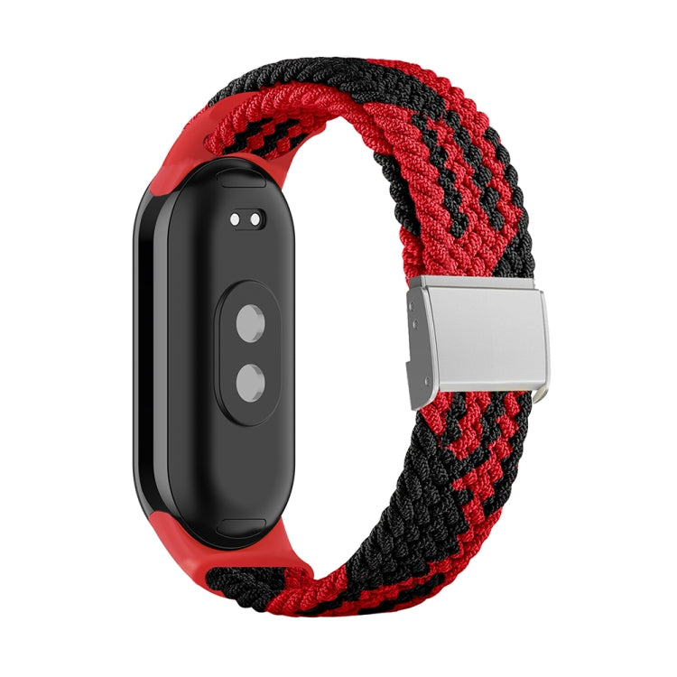 Bracelet de montre réglable en nylon tressé avec boucle en acier, pour Xiaomi Mi Band 8