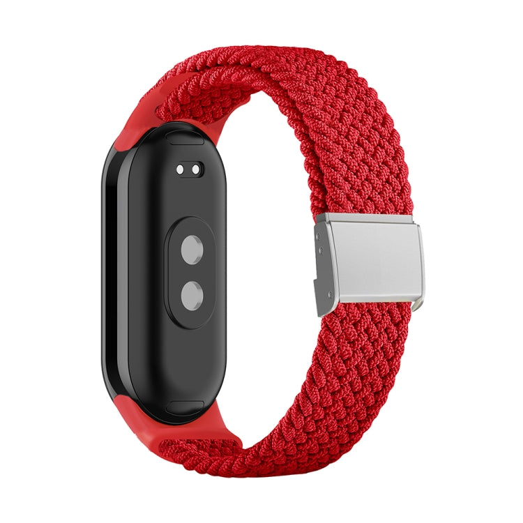 Bracelet de montre réglable en nylon tressé avec boucle en acier, pour Xiaomi Mi Band 8