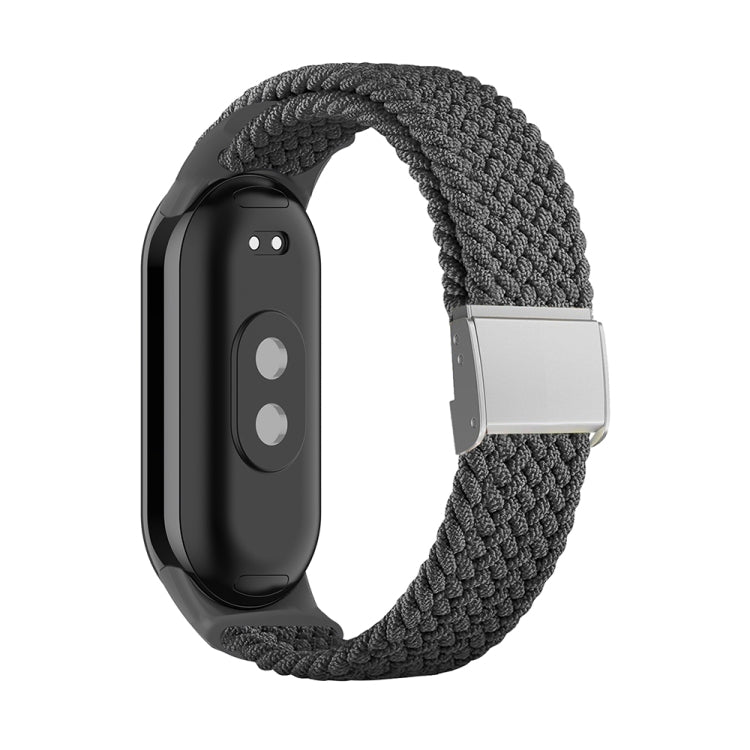 Bracelet de montre réglable en nylon tressé avec boucle en acier, pour Xiaomi Mi Band 8